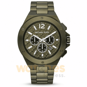 Michael Kors Men’s Quartz Olive Green Stainless Steel Olive Green Dial 48mm Watch MK9103