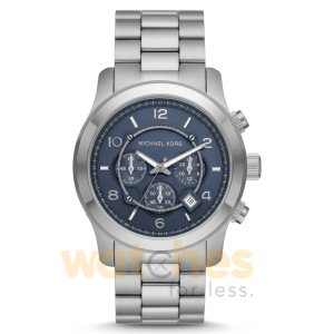 Michael Kors Men’s Quartz Stainless Steel Blue Dial 45mm Watch MK9105