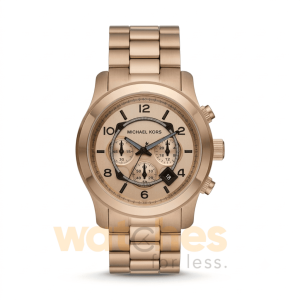 Michael Kors Men’s Chronograph Quartz Stainless Steel Beige Dial 45mm Watch MK9106