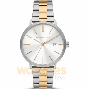 Michael Kors Men’s Quartz Two-Tone Stainless Steel Silver Dial 42mm Watch MK9134