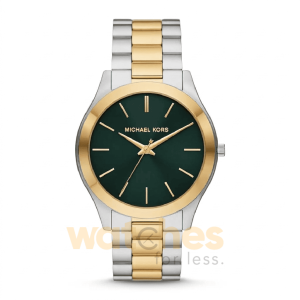 Michael Kors Men’s Quartz Two-Tone Stainless Steel Green Dial 44mm Watch MK9149