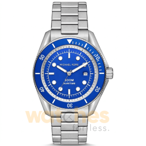 Michael Kors Men’s Quartz Silver Stainless Steel Blue Dial 42mm Watch MK9160