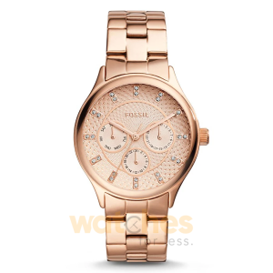 Fossil Women’s Quartz Rose Gold Stainless Steel Rose Gold Dial 36mm Watch BQ1561 (Without Tag)