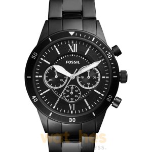 Fossil Men’s Chronograph Quartz Black Stainless Steel Black Dial 44mm Watch BQ2227 (Without Tag)