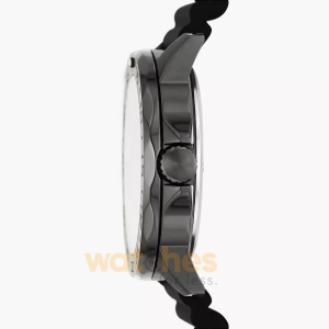 Alternative view of Fossil Men’s Quartz Black Silicone Strap Green Dial 45mm Watch BQ2783 (Without Tag)