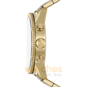Alternative view of Fossil Men’s Chronograph Quartz Gold Stainless Steel Black Dial 50mm Watch BQ2824 (Without Tag)
