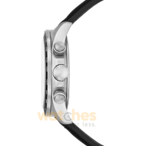 Alternative view of Fossil Men’s Chronograph Quartz Black Leather Strap Black Dial 42mm Watch BQ2888 (Without Tag)