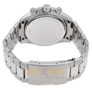 Fossil Men’s Chronograph Quartz Silver Stainless Steel Red Dial 42mm Watch BQ2895 (Without Tag) - Image 3