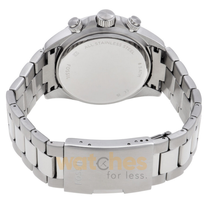 Fossil Men’s Chronograph Quartz Silver Stainless Steel Red Dial 42mm Watch BQ2895 (Without Tag) - Image 3