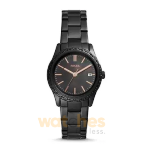 Fossil Women’s Quartz Black Stainless Steel Black Dial 34mm Watch BQ3441 (Without Tag)