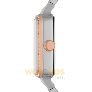 Alternative view of Fossil Women’s Quartz Two-Tone Stainless Steel White Dial 28mm Watch BQ3907 (Without Tag)
