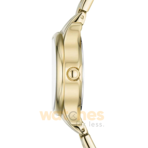 Alternative view of Fossil Women’s Quartz Gold Stainless Steel Silver Dial 30mm Watch BQ3916 (Without Tag)