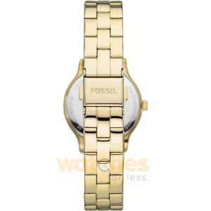 Fossil Women’s Quartz Gold Stainless Steel Silver Dial 30mm Watch BQ3916 (Without Tag) - Image 3