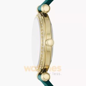 Alternative view of Fossil Women’s Quartz Green Leather Strap Mother OF Pearl Dial 36mm Watch BQ3991 (Without Tag)