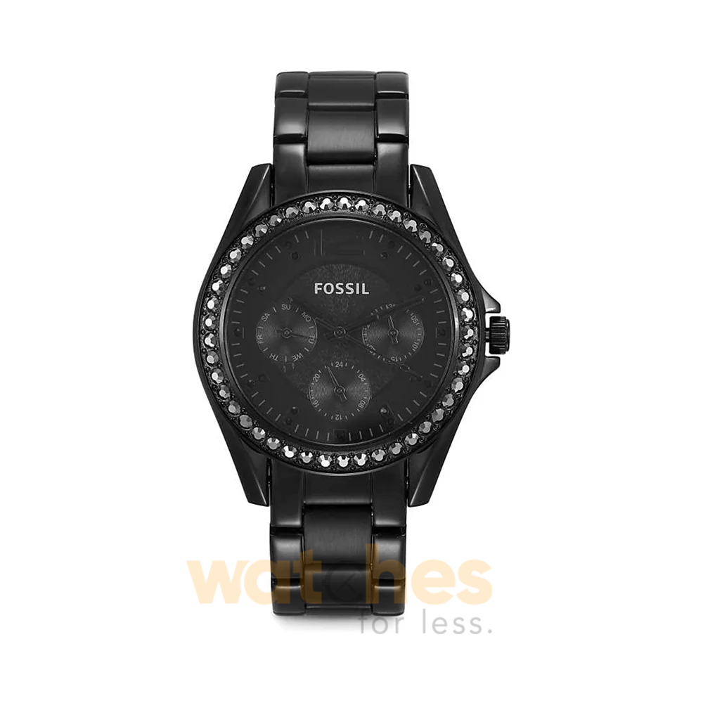 Fossil Women’s Quartz Black Stainless Steel Black Dial 38mm Watch ES4519 (Without Tag)