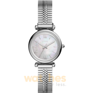 Fossil Women’s Quartz Silver Stainless Steel Silver Dial 28mm Watch ES4695 (Without Tag)