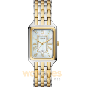 Fossil Women’s Quartz Two-Tone Stainless Steel Mother Of Pearl Dial 26mm Watch ES5305 (Shelf Leftover)