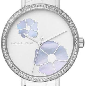 Michael Kors Women’s Quartz White Leather Strap White Dial 36mm Watch MK2716 (Without Tag)