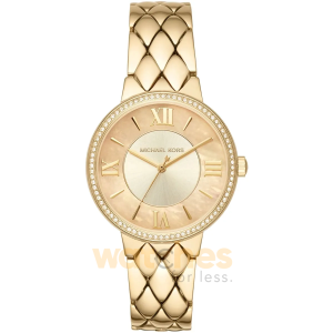 Michael Kors Women’s Quartz Gold Stainless Steel Gold Dial 36mm Watch MK3704 (Without Tag)