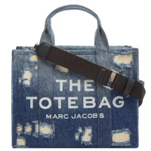 MARC JACOBS Women Rip And Repair Denim The Tote Bag (Size: D15cm H26cm W33cm) 2F4HTT002H05-491