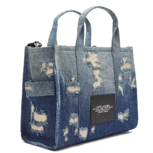 MARC JACOBS Women Rip And Repair Denim The Tote Bag (Size: D15cm H26cm W33cm) 2F4HTT002H05-491