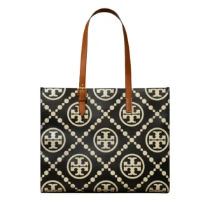 Tory Burch Contrast Embossed Large Tote Black Bag TB138919