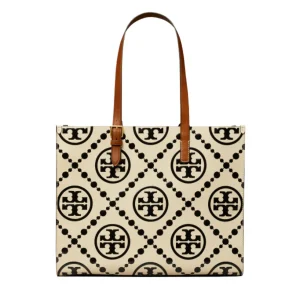 Tory Burch Contrast Embossed Large Tote Black Bag TB138919