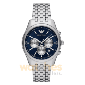 Emporio Armani Men’s Quartz Silver Stainless Steel Blue Dial 41mm Watch AR11582