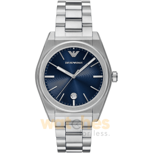 Emporio Armani Men’s Quartz Silver Stainless Steel Blue Dial 41mm Watch AR11620