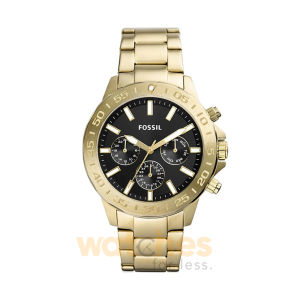 Fossil Men’s Chronograph Quartz Gold Stainless Steel Black Dial 45mm Watch BQ2822 (Without Tag)