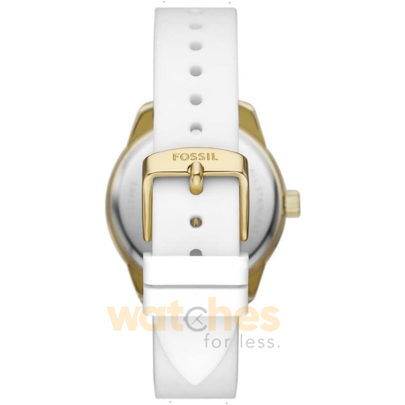 Fossil Women’s Quartz White Silicone Strap White Dial 38mm Watch BQ3965 (Without Tag) - Image 2
