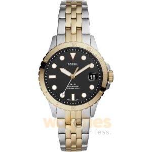 Fossil Women’s Quartz Two-Tone Stainless Steel Black Dial 36mm Watch ES4745 (Without Tag)