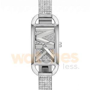Michael Kors Women’s Quartz Silver Pave Stainless Steel Silver Dial 20mm Watch MK4841