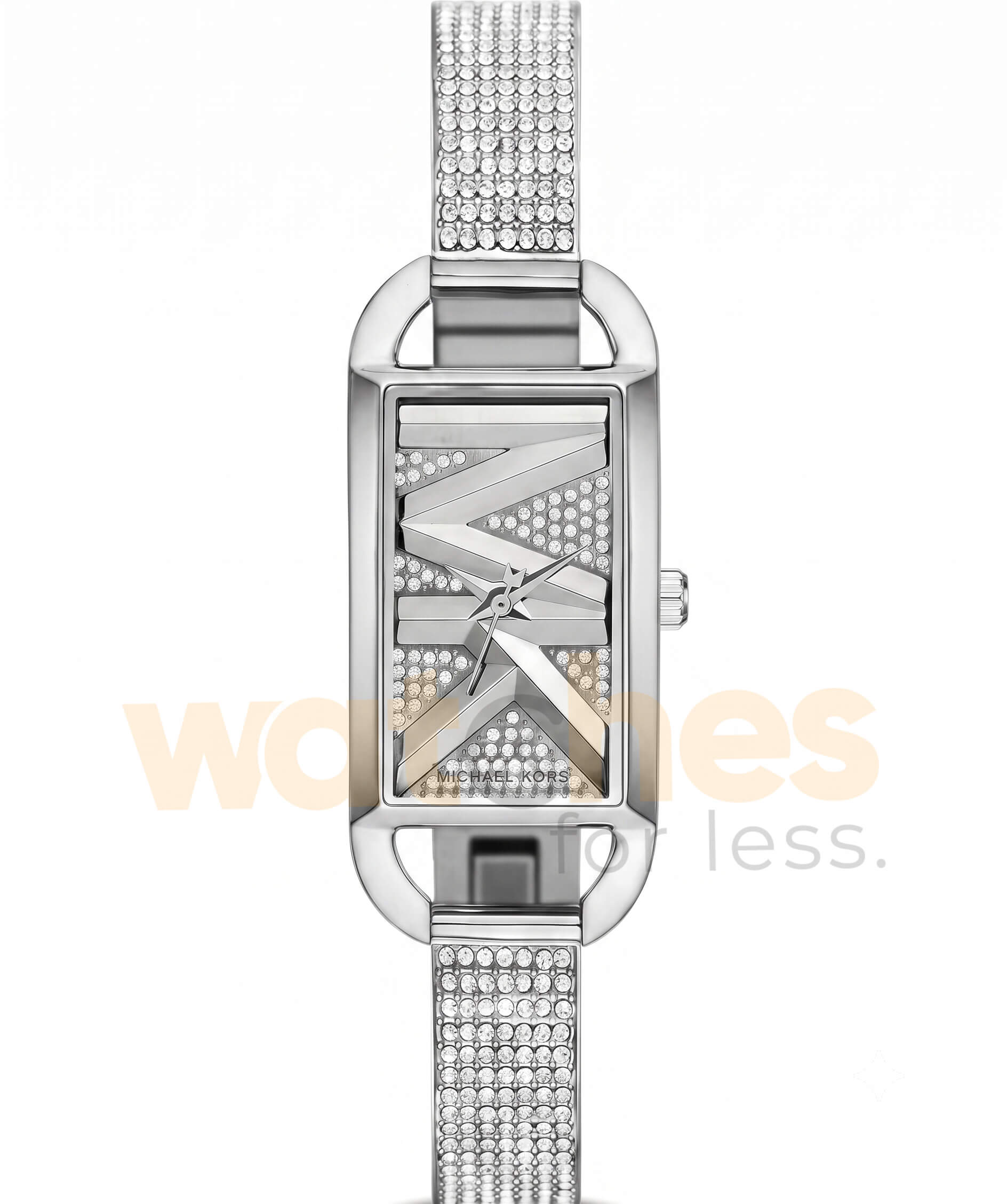 Michael Kors Women’s Quartz Silver Pave Stainless Steel Silver Dial 20mm Watch MK4841