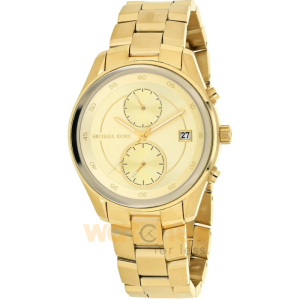 Michael Kors Women’s Quartz Gold Stainless Steel Gold Dial 40mm Watch MK6464 (Without Tag)