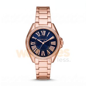 Michael Kors Women’s Quartz Rose Gold Stainless Steel Blue Dial 39mm Watch MK6930