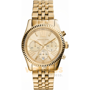 Fossil Women’s Chronograph Quartz Gold Stainless Steel Gold Dial 38mm Watch MK7378 (Without Tag)