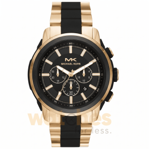 Michael Kors Men’s Chronograph Quartz Two-tone Stainless Steel Black Dial 48mm Watch MK8990