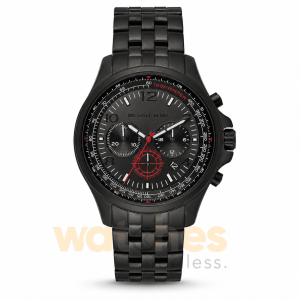 Michael Kors Men’s Chronograph Quartz Black Stainless Steel Black Dial 44mm Watch MK9127