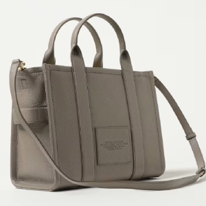 Marc Jacobs Women’s The Leather Tote Bag Cement Grey (Size, L:34cm D:15cm H:27cm) H004L01PF21-055