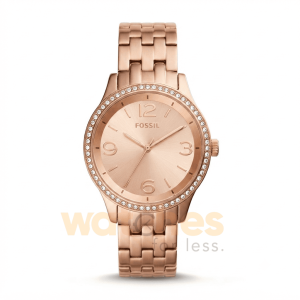 Fossil Women’s Quartz Rose Gold Stainless Steel Rose Gold Dial 38mm Watch BQ1420