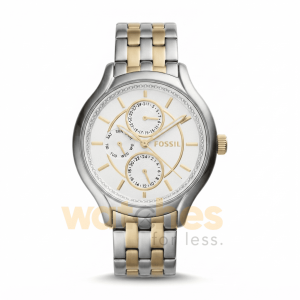Fossil Women’s Quartz Stainless Steel Silver Dial 40mm Watch BQ1584