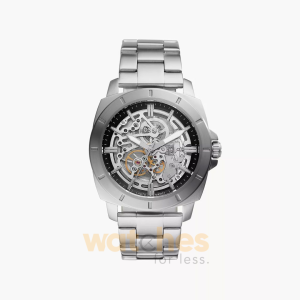 Fossil Men’s Automatic Silver Stainless Steel Transparent Dial 45mm Watch BQ2425 (Without Tag)