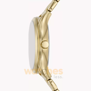 Alternative view of Fossil Women’s Quartz Gold Stainless Steel Silver Dial 35mm Watch BQ2899WSET (Without Tag)