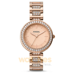 Fossil Women’s Quartz Rose Gold Stainless Steel Rose Gold Dial 34mm Watch BQ3181 (Without Tag)