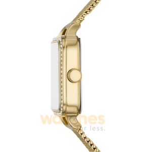 Alternative view of Fossil Women’s Quartz Gold Stainless Steel White Dial 28mm Watch BQ3972 (Without Tag)