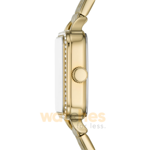Alternative view of Fossil Women’s Quartz Gold Stainless Steel White Dial 28mm Watch BQ3979 (Without Tag)