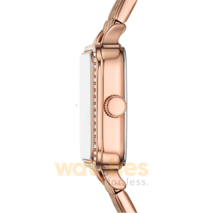 Alternative view of Fossil Women’s Quartz Rose Gold Stainless Steel White Dial 28mm Watch BQ3980 (Without Tag)