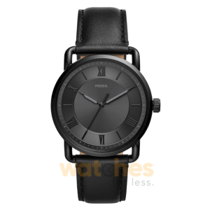 Fossil Men’s Quartz Black Leather Strap Black Dial 42mm Watch FS5665 (Shelf Leftover)