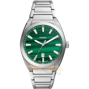  wishlist Fossil Men’s Quartz Silver Stainless Steel Green Dial 42mm Watch FS6056 (Shelf Leftover)